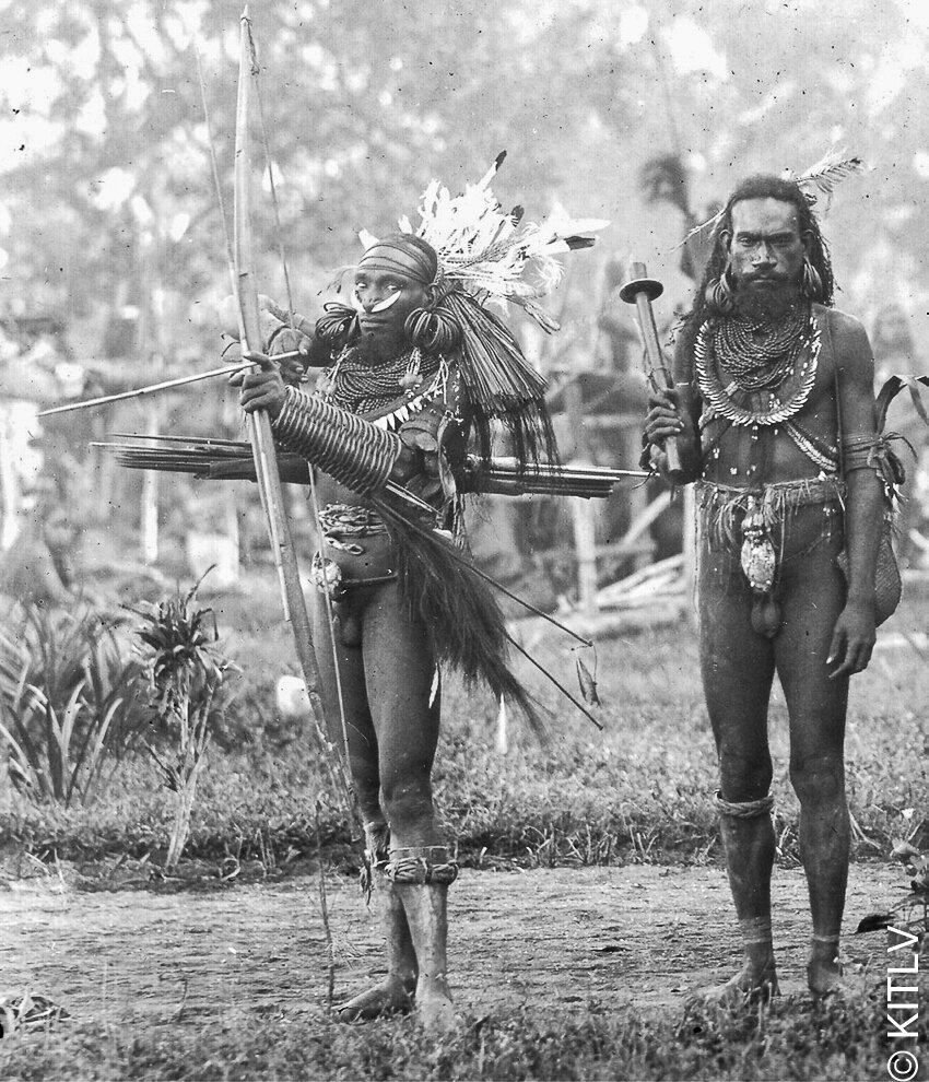 An-archer-of-the-Marind-Anim-wearing-a-rik-a-rak-arm-guard-made-of-plant-material-The-L