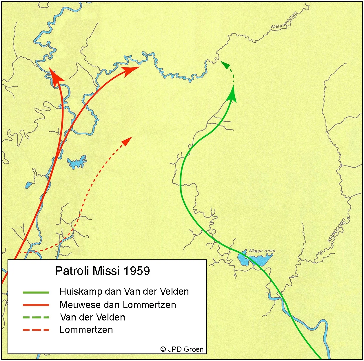 ZGK-kaart 1971-dubbeltournee MSC - Ai -PS INDO